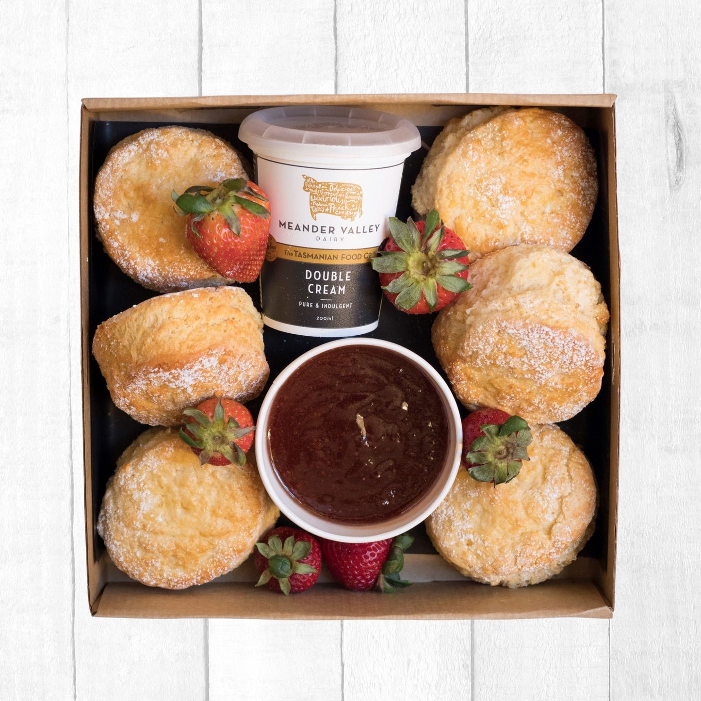 Home-made Scones, Strawberry Jam & Cream