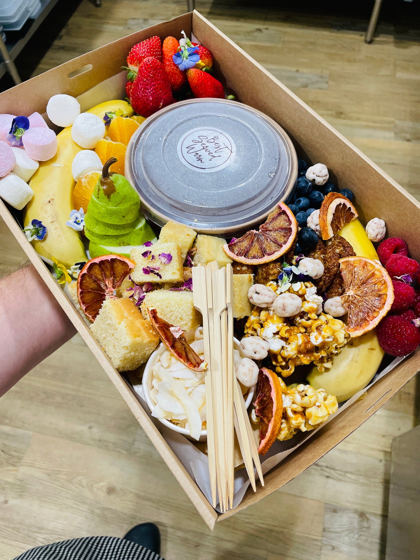 Chocolate Fondue Lamington Box