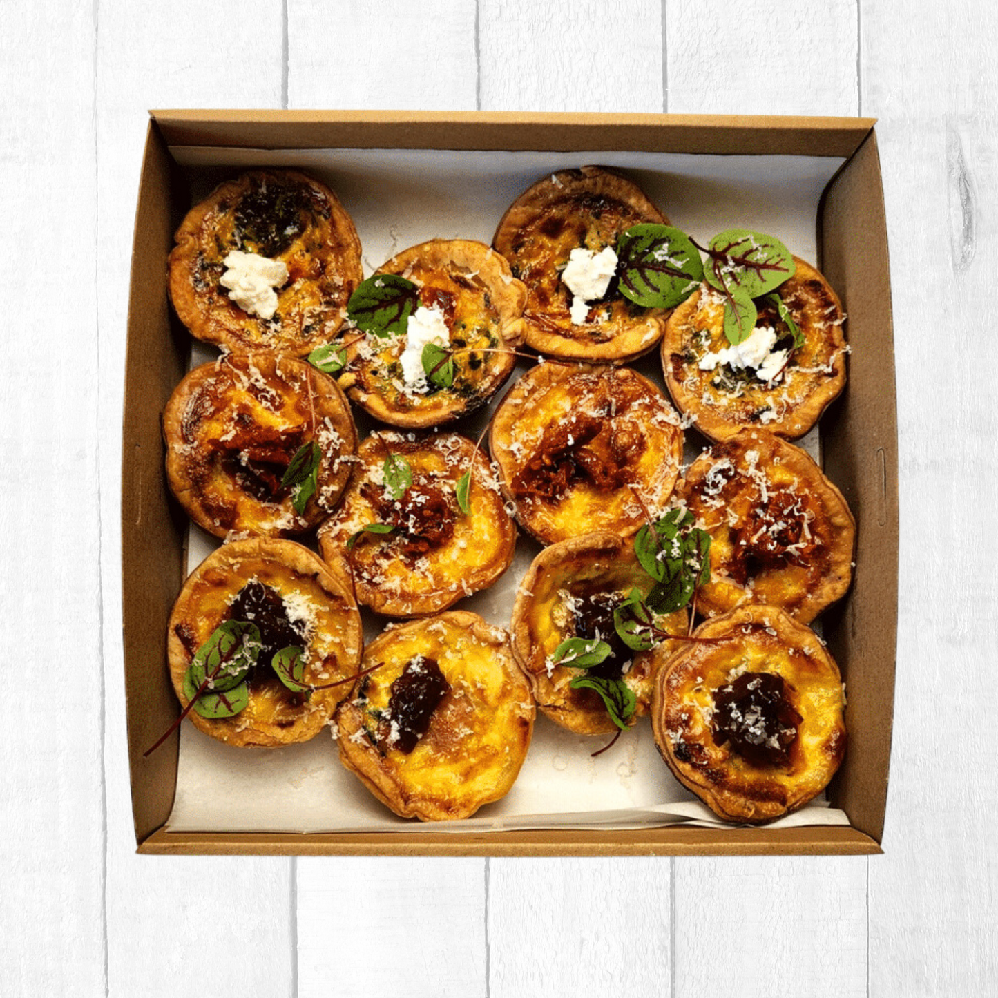 Mini Assorted Quiches Box